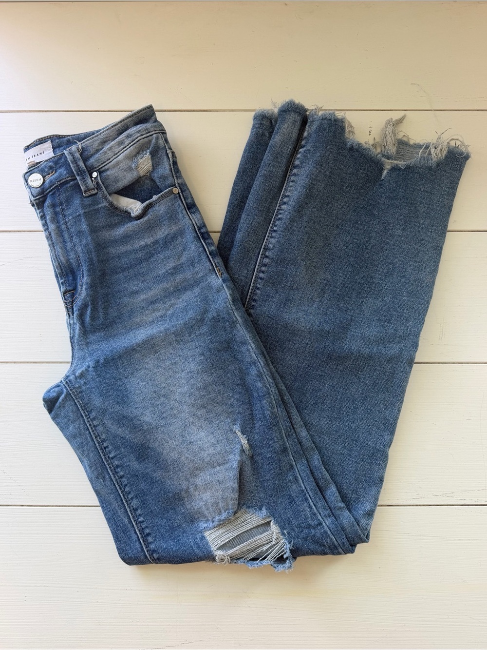 Risen Wide Leg Jeans